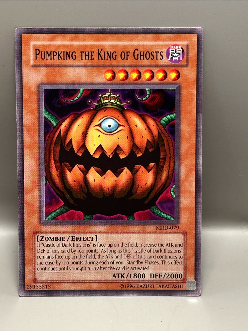 Pumpking The King Of Ghosts 1996 Yu-Gi-Oh! Trading Card